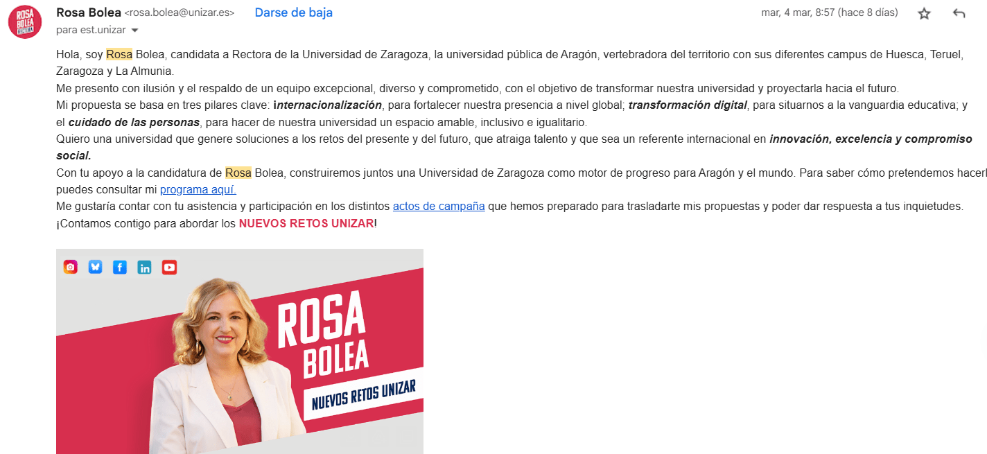 Correo Rosa Bolea