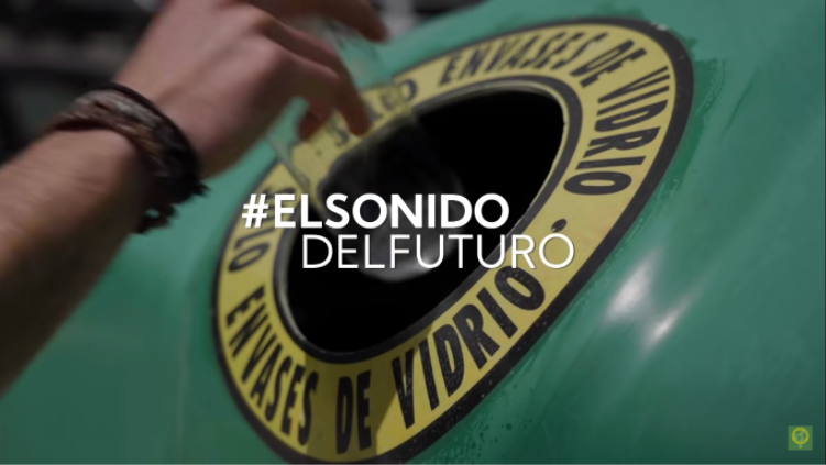 Frame del vídeo #ElSonidoDelFuturo | Fuente: Ecovidrio | Disponible en: https://www.youtube.com/watch?v=NcoZDV8j14o